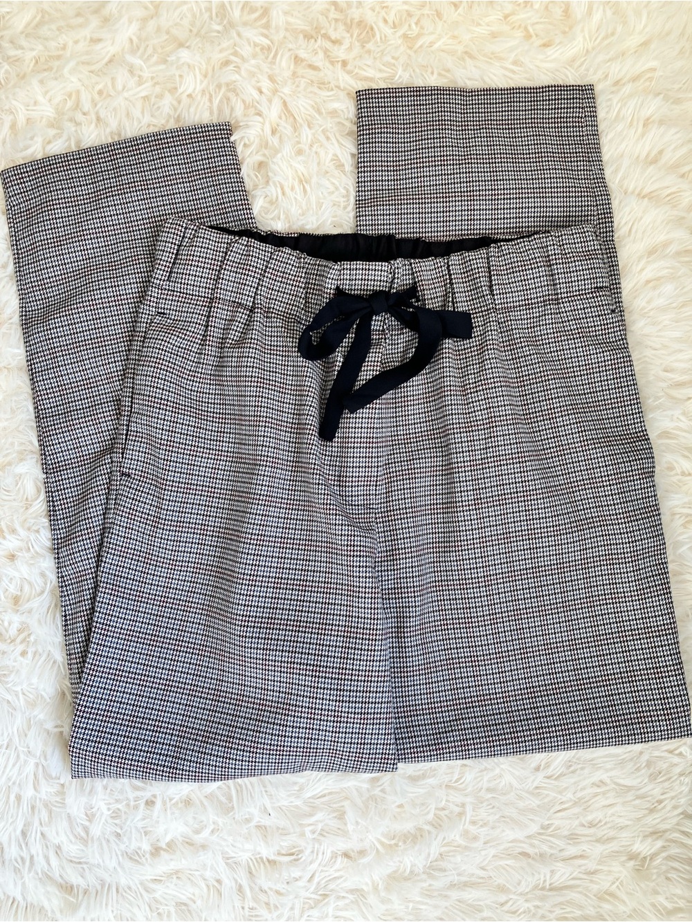 Dynamite Houndstooth Trousers with Tie